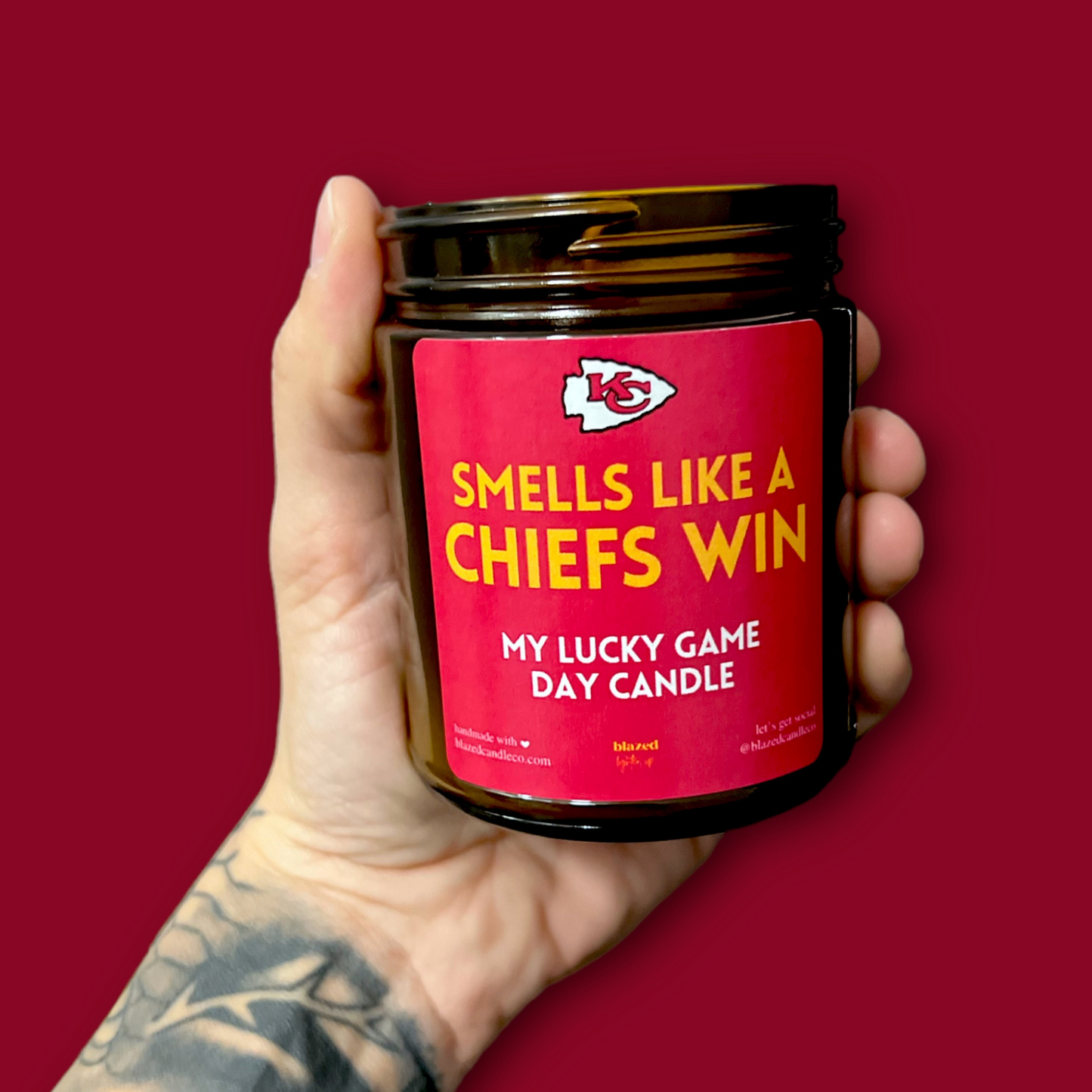 KC Chiefs - Lucky Game Day Candle