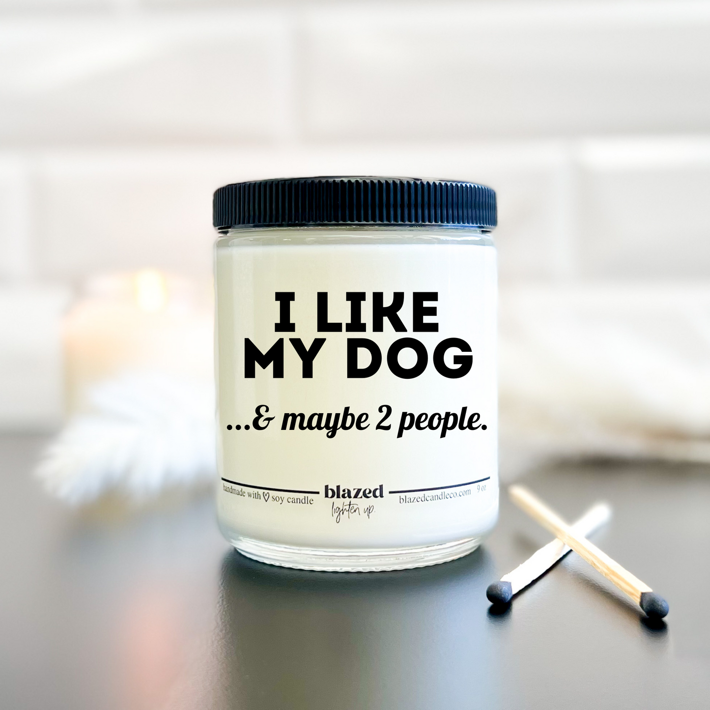 I Like My Dog & Maybe 2 People - Candle