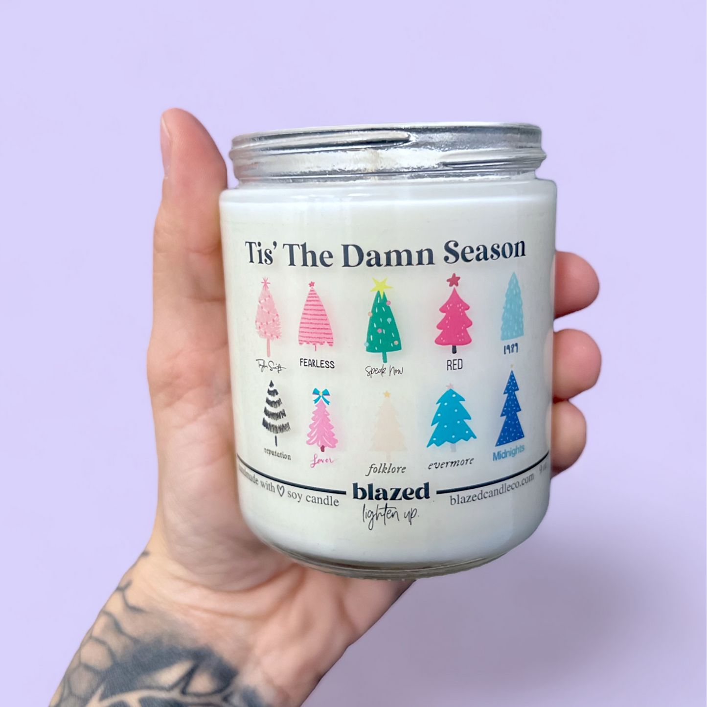 Tis The Damn Season - Swiftie Christmas Candle